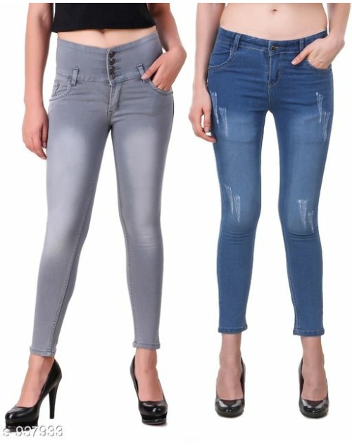 Lootkabazaar Women's Elegant Denim Jeans Combo (LWEDJC002)